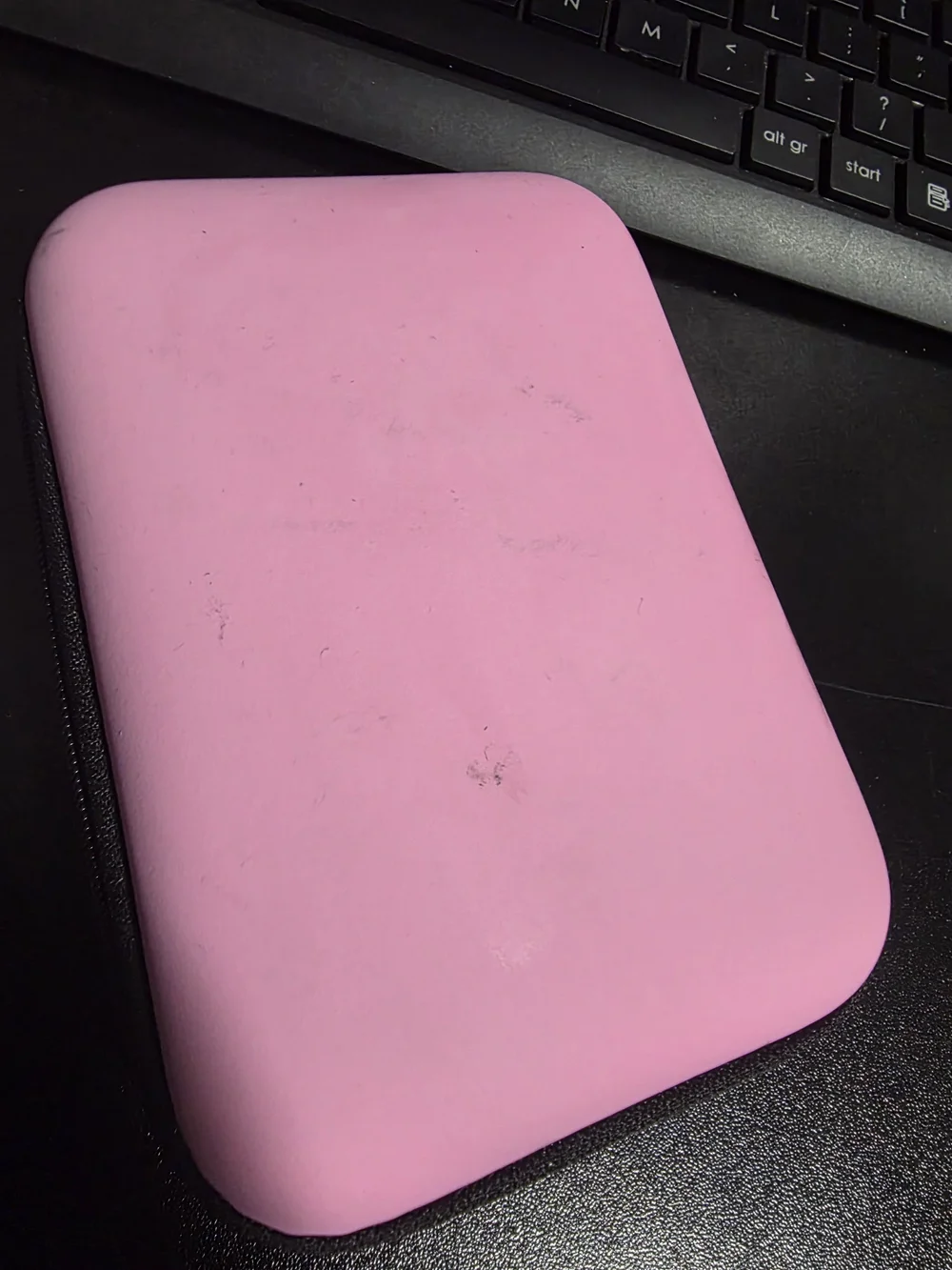 Pink Silicone Foldable Keyboard Protective Cover with Carry Case